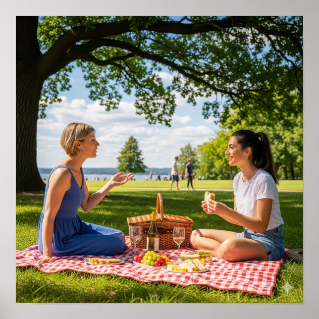 Picnic im Park Poster (Vorne)