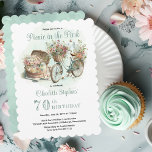 Picnic in the Park Floral 70th Birthday Party Einladung<br><div class="desc">Pretty as a picture picnic basket and floral-adorned bicycle "Picnic in the Park" 70th Birthday Party design.  Composite design by Holiday Hearts Designs.</div>