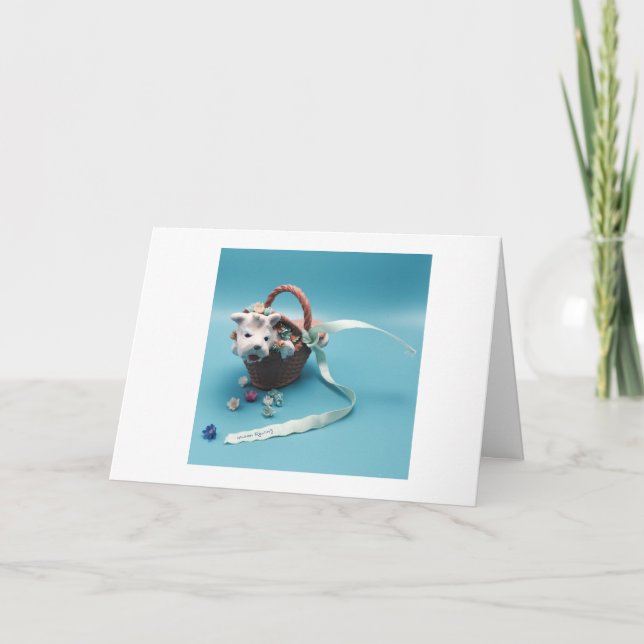 Picnic mit einem kleinen Hund Karte (Vorderseite)