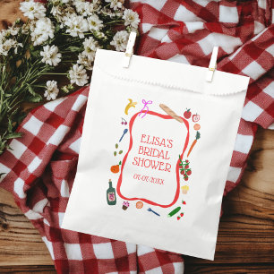 Picnic Modern Niedlich Handgezeichnetes CUSTOM-Bra Geschenktütchen