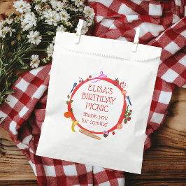 Picnic Modern Niedliche Hand gezeichnet CUSTOM GEB Geschenktütchen