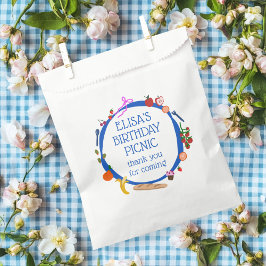 Picnic Modern Niedliche Hand gezeichnet CUSTOM GEB Geschenktütchen