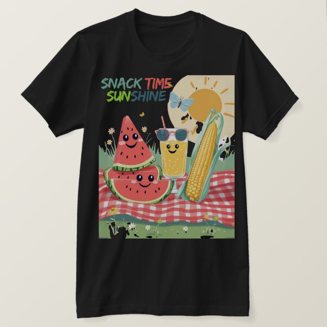 Picnic Pals – Summer Snack Squad T-Shirt (Design vorne)