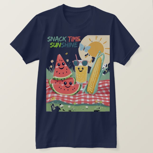 Picnic Pals – Summer Snack Squad T-Shirt (Design vorne)
