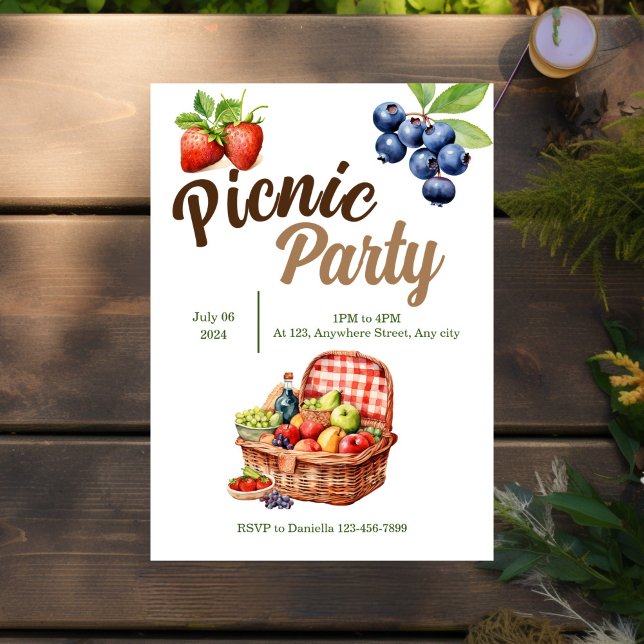 Picnic-Party Einladung (Von Creator hochgeladen)
