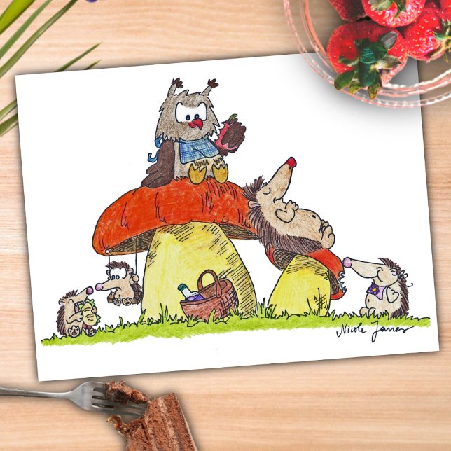 PICNIC-Postkarte von Nicole Janes Postkarte (Von Creator hochgeladen)