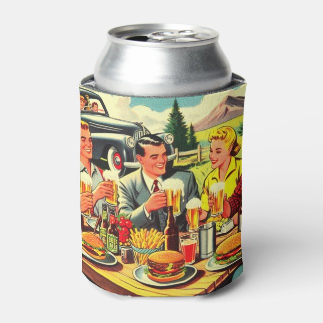 Picnic Retro Comic Dosenkühler (Kanne Vorderseite)