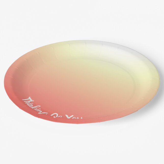 Picnic Style Pappteller (Schrägansicht)