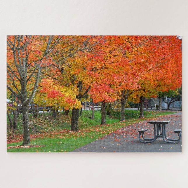 Picnic Table Custom Jigsaw Puzzle (Horizontal)