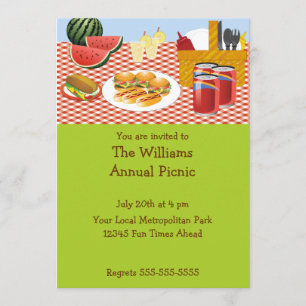 Picnic Time-Einladung Einladung