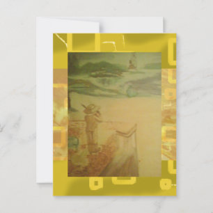 Picnic von der Strandpromenade Postkarte