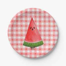 Picnic Watermelon Pappteller