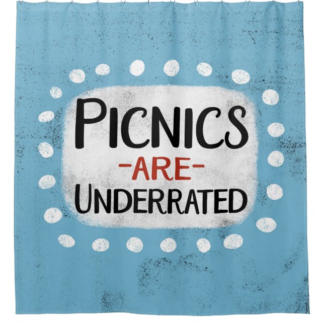 Picnics sind untergegangene Duschvorhang (Vorderseite)