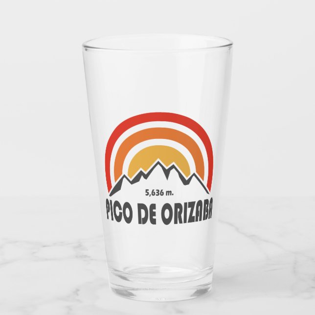 Pico de Orizaba Mexico Glas (Vorderseite)