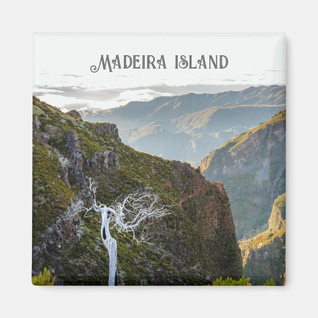 Pico Ruivo Wanderung Landschaft, Madeira Reise Magnet (Vorne)