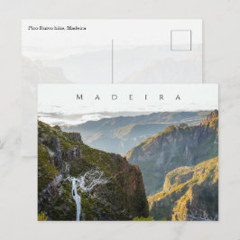 Pico Ruivo-Wanderung Landschaft, Madeira Reise Postkarte