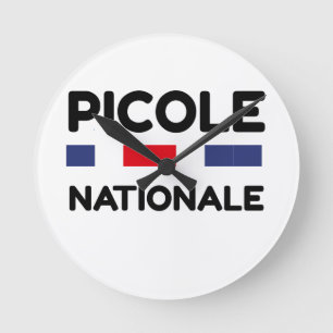 Picole Municipale – lustiges humorvolles Kissen Runde Wanduhr