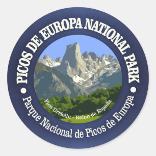 Picos de Europa Nationalpark Runder Aufkleber