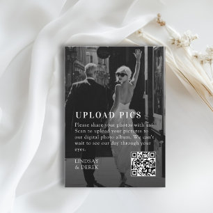 Pics happen! Fette Trending B&W-Foto-Hochzeit Begleitkarte