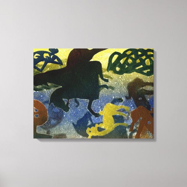 Pictish Horsemen Leinwanddruck (Vorderseite)