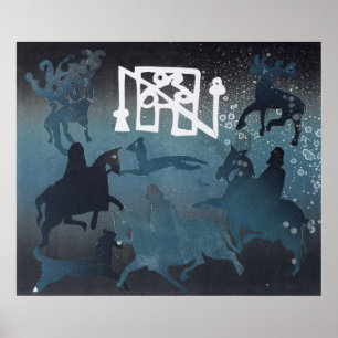 Pictish Hunting Scene I 1995 Poster
