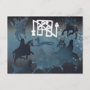 Pictish Hunting Scene I 1995 Postkarte