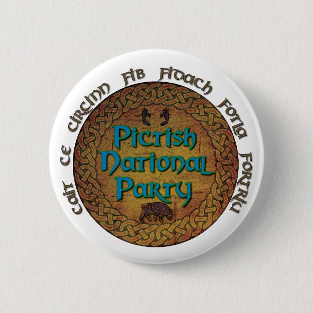 Pictish nationales Party Button (Vorderseite)
