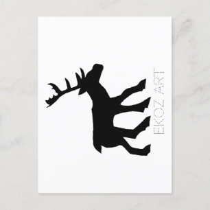 Pictish Stag Cutout Postkarte