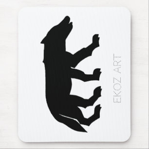 Pictish Wolf Cutout Mousepad
