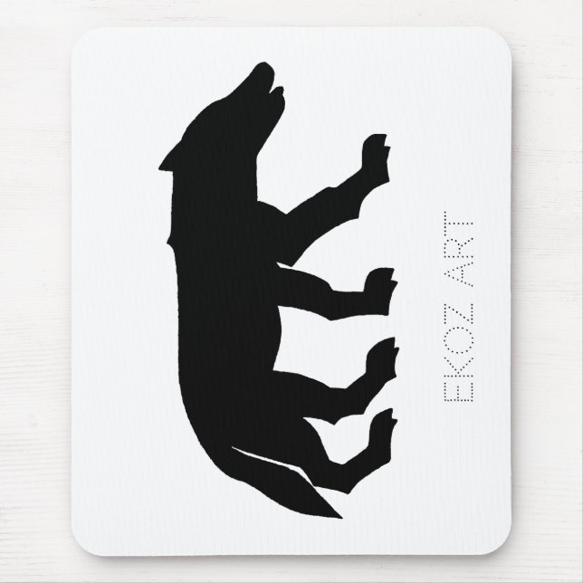 Pictish Wolf Cutout Mousepad (Vorne)