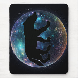Pictish Wolf Space Orb Mousepad