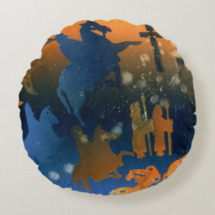 Pictish Zeremonie Rundes Kissen