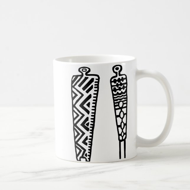 Pictograph Men-BW Tasse (Rechts)