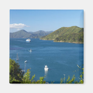 Picton Harbour, Marlborough Sounds, Süden Magnet