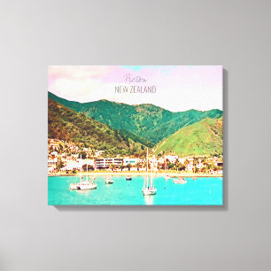 Picton Harbour New Zealand Reise Leinwanddruck