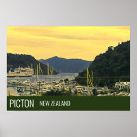 Picton New Zealand Marlborough Sounds Reiseausdruc