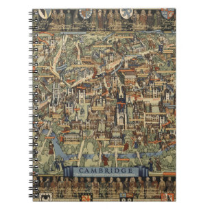 Pictorial Map of Cambridge, England Notizblock