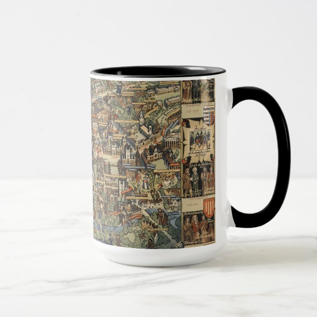Pictorial Map of Cambridge, England Tasse (Rechts)