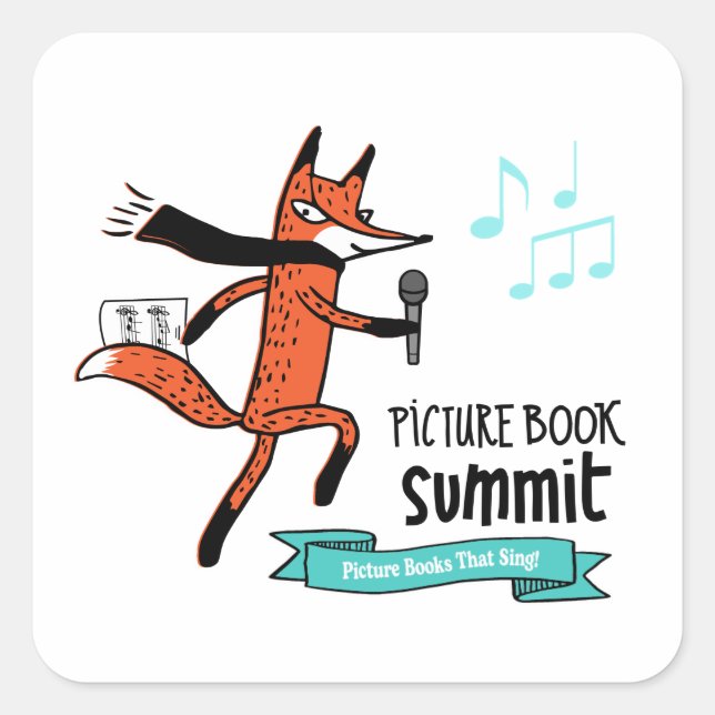 Picture Book Summit: Bilderbücher, die T-Shirt sin Quadratischer Aufkleber (Vorderseite)