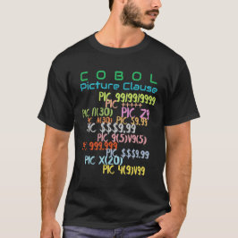 Picture Clause in Cobol Programming  T-Shirt