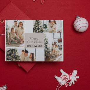 Picture Collage Frohe Weihnachtskarte Feiertagskarte