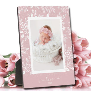 Picture Easel Pink Frameless Foto Holder Fotoplatte