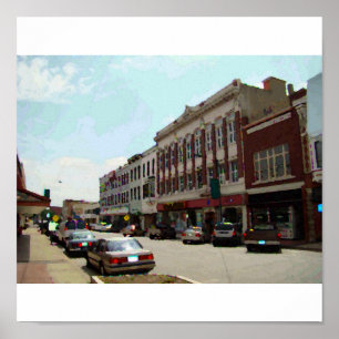 Picture of Downtown Leavenworth, KS, Canvas Poster