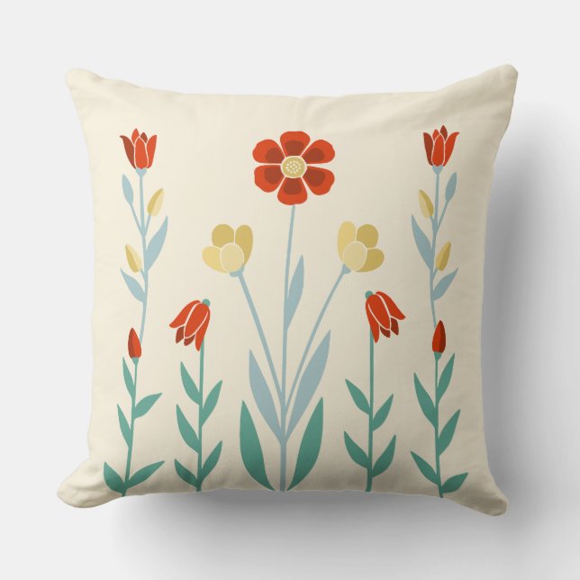 Picture Perfect Garden Creme Kissen (Vorderseite)