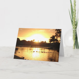 Picture Perfect Greeting Card Golden Ocean Dankeskarte