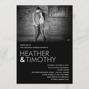 Picture Perfect Probe Dinner/Dusche Einladung