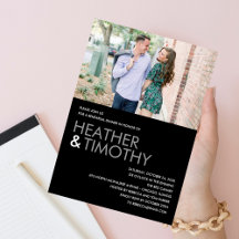 Picture Perfect Probe Dinner/Dusche Einladung