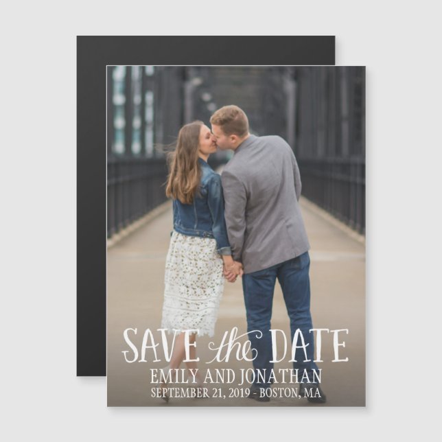 Picture Wedding Save the Date Magnete, buchstabier Magneteinladung