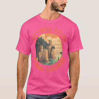 Pictured Rocks National Lakeshore Distressed Circl T-Shirt