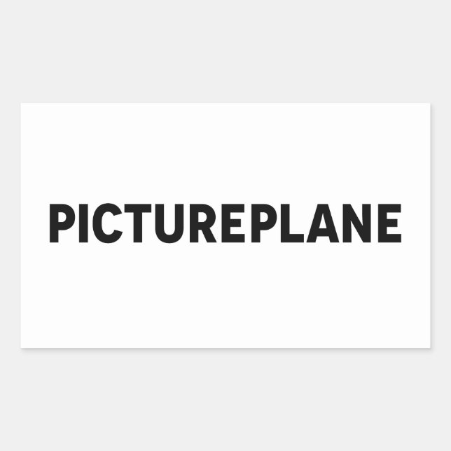 PICTUREPLANE - LOGO RECHTECKIGER AUFKLEBER (Vorderseite)